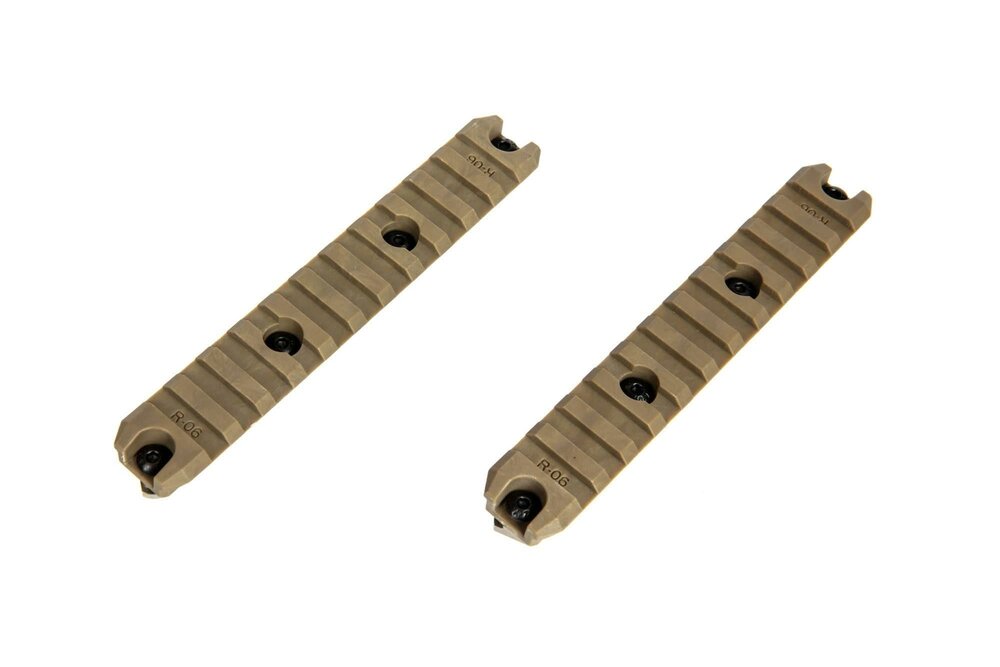 AMOEBA M-LOK 5&rdquo; Polymer Rail (2 Pcs) - Dark Earth