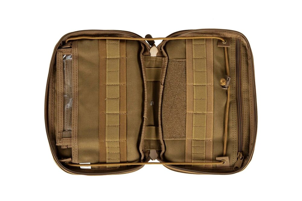 Large Administration Pouch with a Map Holder - Tan