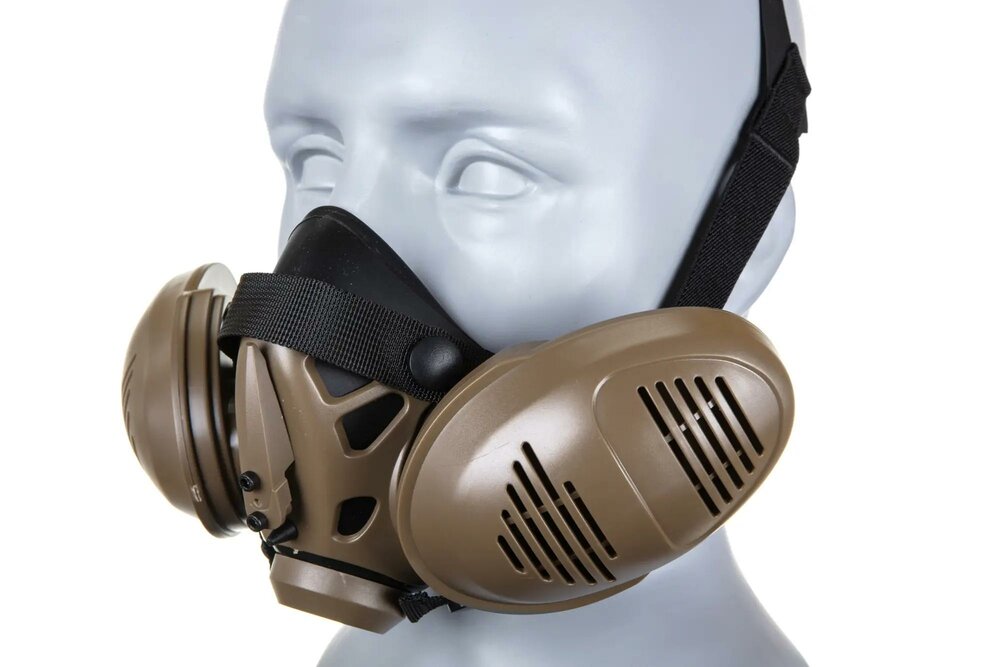 WoSport Tactical Respirator Modeling Mask Tan
