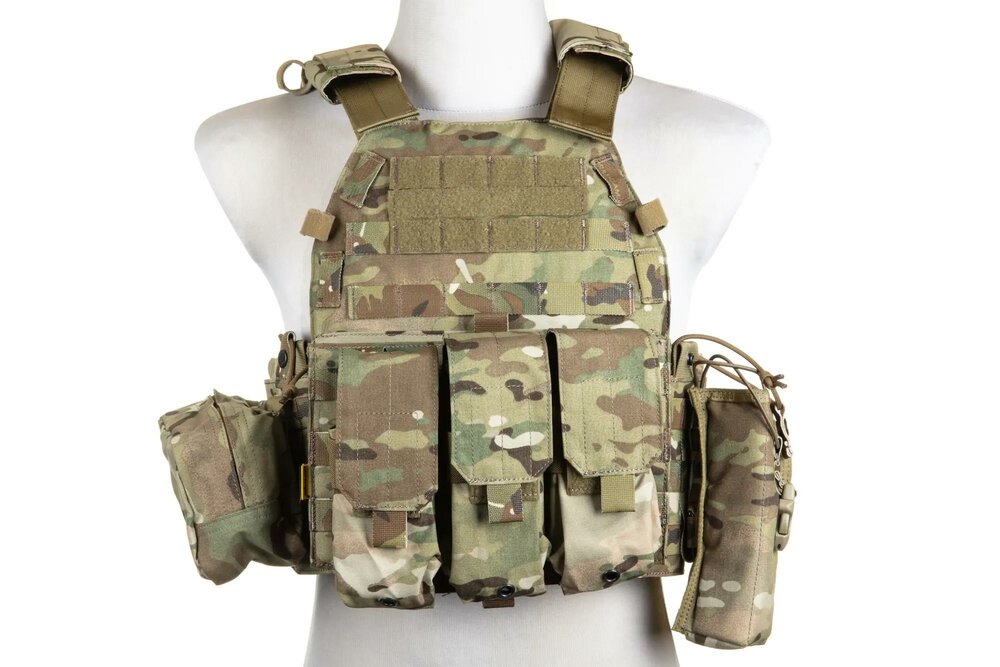 EMERSON Gear 6094A Style Plate Carrier waistcoat with loader set Multicam