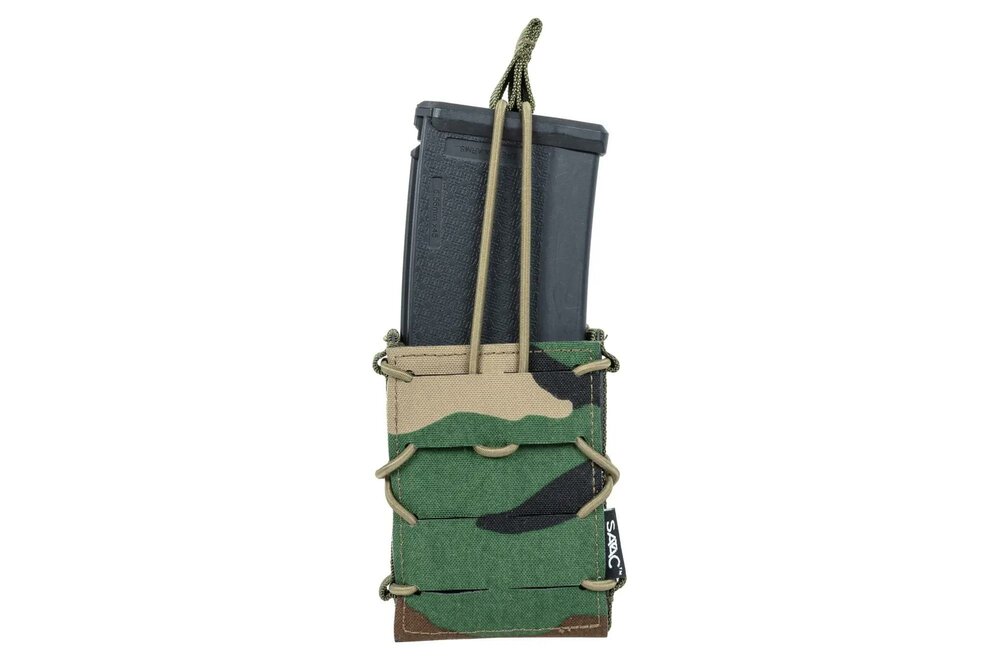 SPECNA ARMS Tactical Open Type Rifle Mag Pouch &ndash; Single &ndash; Woodland