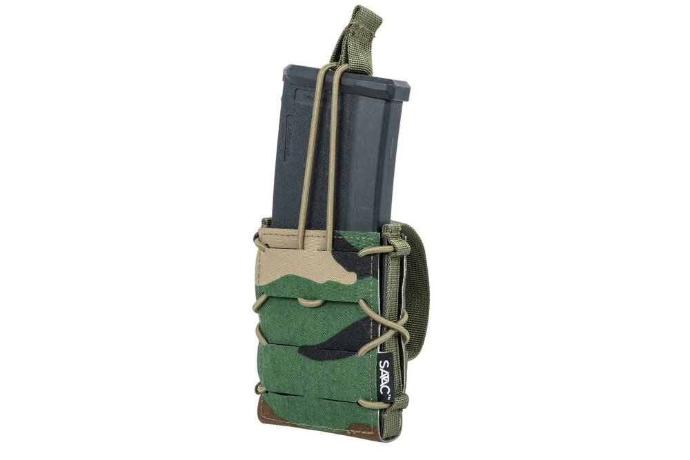 SPECNA ARMS Tactical Open Type Rifle Mag Pouch &ndash; Single &ndash; Woodland
