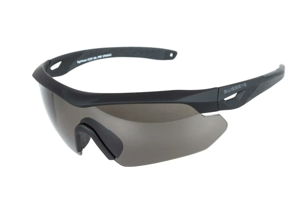 SWISS EYE Nighthawk Safety Glasses Black