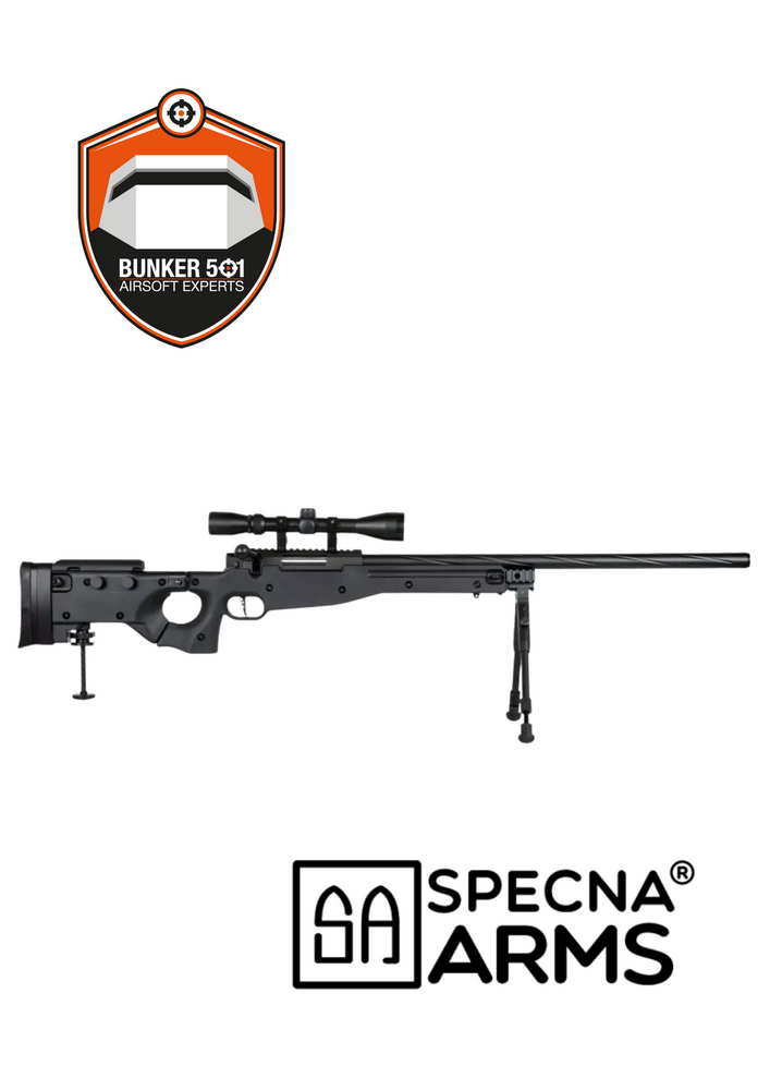SPECNA ARMS  SA-S14 sniper met  scope en bipod Zwart
