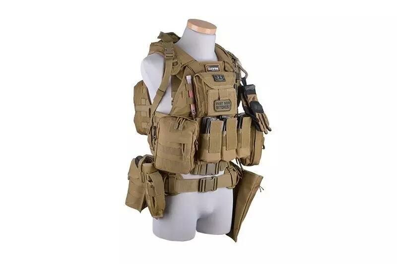 GFT Universal holster met magazine pouch - tan