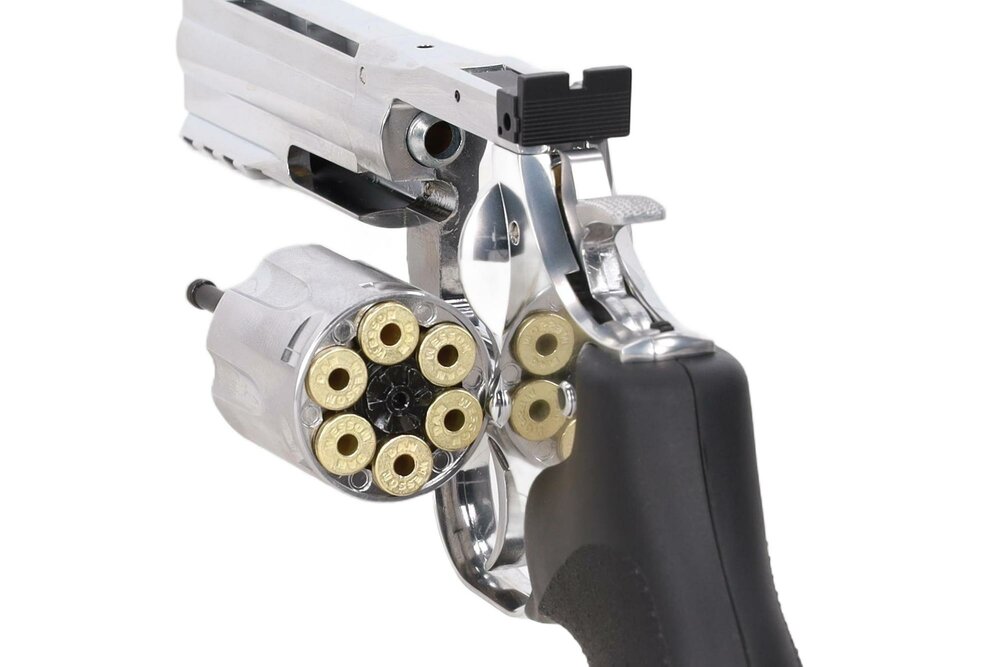 ASG DAN WESSON 715 4" CO2 revolver Zilver