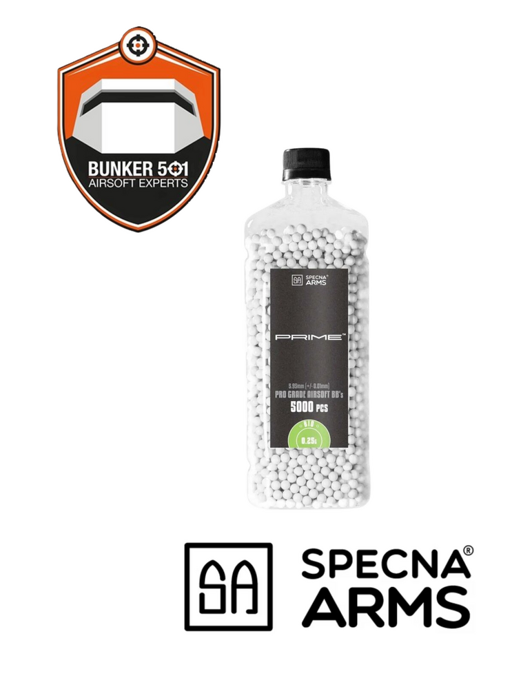 SPECNA ARMS  PRIME&trade; BIO 0.25g precision BBs - 5000 pcs.