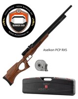 ASELKON PCP RX5 Ravello Regulator Jet Black Air Rifle .25