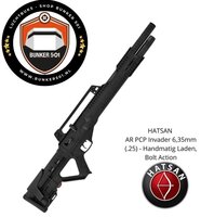 HATSAN AR PCP Invader 6,35mm (.25) - Manual Loading, Bolt Action Air Rifle