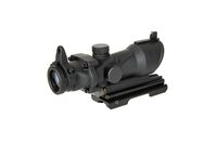 JJ AIROSFT ACOG Style 4x32 Scope Replica with Lighting and QD Mount - Black