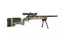 SPECNA ARMS  High Velocity Sniper Rifle with Scope and Bipod - MC