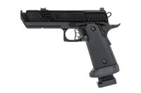  SRC Dark Viper DUAL POWER pistol with green gas magazine Black