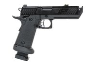  SRC Dark Viper DUAL POWER pistol with green gas magazine Black