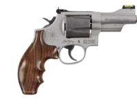 HOGUE GRIP 19320 S&amp;W K or L Frame Round Butt - Smooth - PAU FERRO - w/ Finger Grooves and Stripe Cap