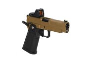 ARCTURUS Vanguard 4.3" Hi-Capa GBB Optics Ready with ARS-1 red dot sight Half-Tan