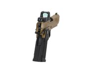 ARCTURUS Vanguard 4.3" Hi-Capa GBB Optics Ready with ARS-1 red dot sight Half-Tan