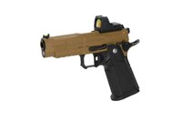 ARCTURUS Vanguard 4.3" Hi-Capa GBB Optics Ready with ARS-1 red dot sight Half-Tan