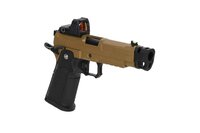 ARCTURUS Vanguard 4.3" Hi-Capa GBB OR met ARS-1 Red Dot + Compensator &ndash; Half-Tan