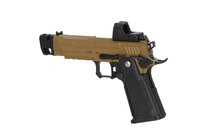 ARCTURUS Vanguard 4.3" Hi-Capa GBB OR met ARS-1 Red Dot + Compensator &ndash; Half-Tan