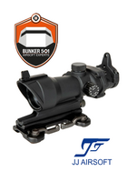 JJ AIROSFT ACOG Style 4x32 Scope Replica with Lighting and QD Mount - Black