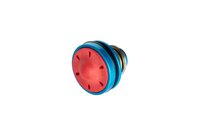 Ball-bearing, silenced CNC piston head