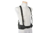 Belt with X type suspenders - black
