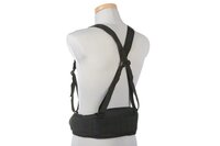 Belt with X type suspenders - black