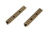 AMOEBA M-LOK 5&rdquo; Polymer Rail (2 Pcs) - Dark Earth