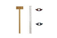 Aluminium slide set for AAP-01 Action Army replica series - Gold