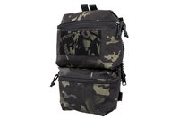 Back panel with MOLLE system for V5 PC Wosport MultiCam tactical vest Black