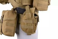 GFT Universal holster met magazine pouch - tan