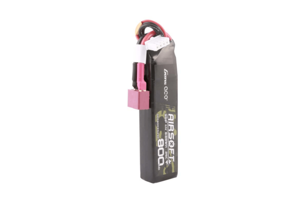 GENS ACE 800mAh 11.1V 25C 3S1P LiPo Battery for Airsoft Guns with T (Deans) Plug