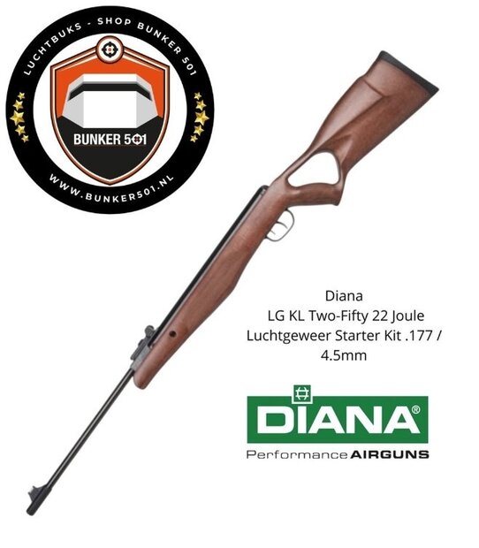 Diana Two-Fifty 22 Joule Rifle  .177 / 4.5mm