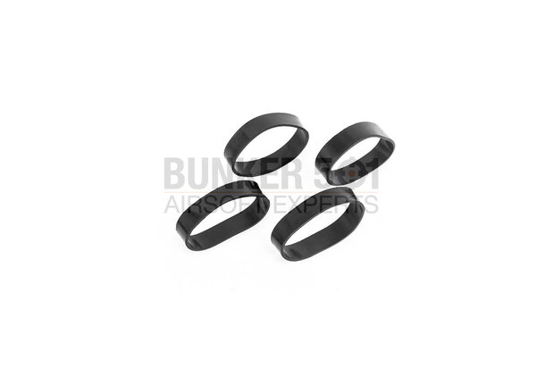 MP Elastic rubber ring 4pcs  Black