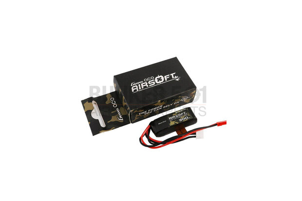 GENS ACE Airsoft battery LiPo 7,4V 300mAh 35C JST-SYP
