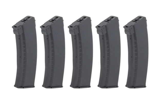 ARCTURUS Set of 5 Hi-Cap 550-BB magazines Zwart