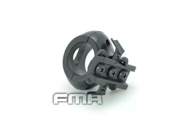 FMA Flashlight helmet mount (25mm) - black