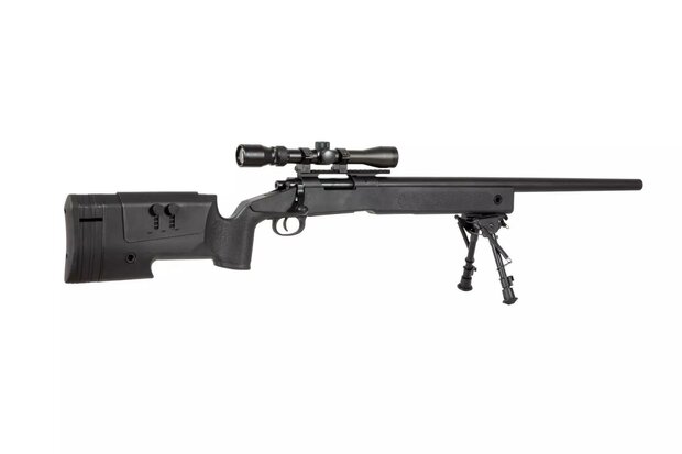 SPECNA ARMS SA-S02 CORE&trade; Sniper Rifle with Scope and Bipod - Black