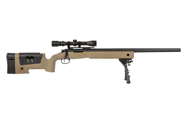 SPECNA ARMS SA-S02 CORE&trade; Sniper Rifle  with Scope and Bipod - Tan
