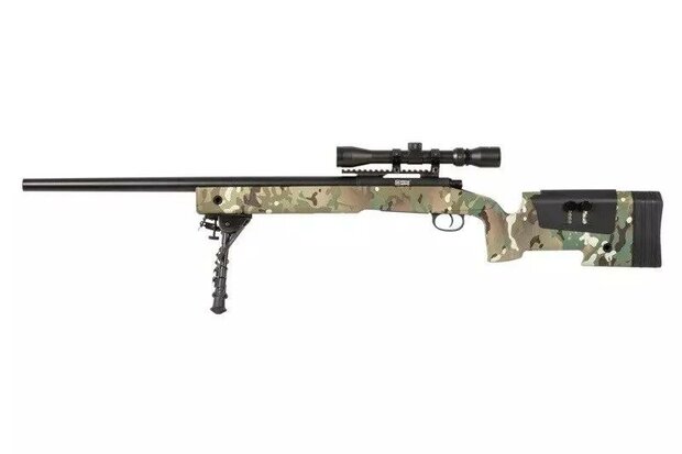 SA-S02 CORE&trade; High Velocity Sniper Rifle Replica with Scope and Bipod - MC