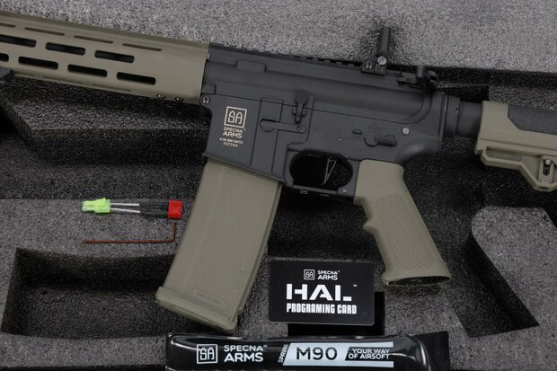 SPECNA ARMS SA-F03 FLEX&trade; Light Ops Stock HAL ETU Gen.2 &ndash; Olive | Airsoft AEG