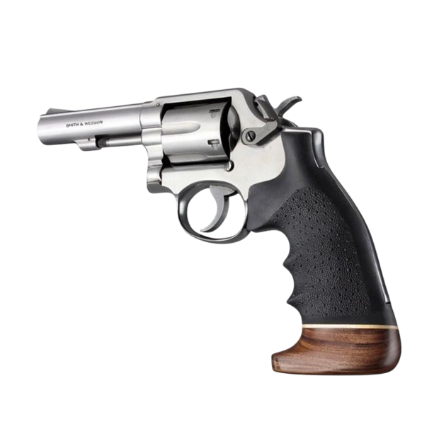 HOGUE GRIP 10006 S&amp;W K or L Square Butt Rubber Monogrip W/Wood Big Butt