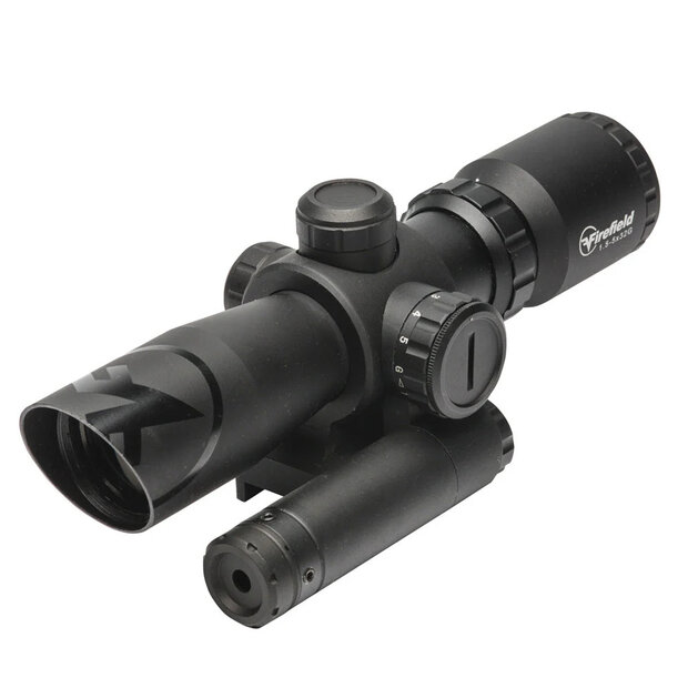 FIREFIELD FF13063 Barrage 1.5-5x32 Riflescope met Groen Laser