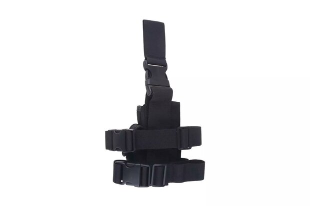 Drop-Leg Holster with Magazine Pouch - Black