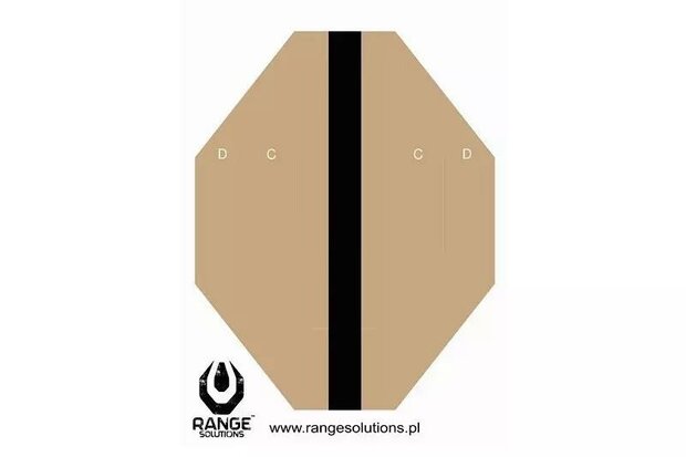 IPSC Hard Cover 2 Shooting Targets - 50pcs