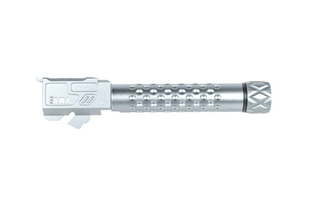 Aluminium 5KU external barrel for Umarex G19 GBB replicas Light Grey