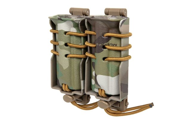 Carrier for 2 9mm magazines Wosport Urban Assault Quick Pull Multicam