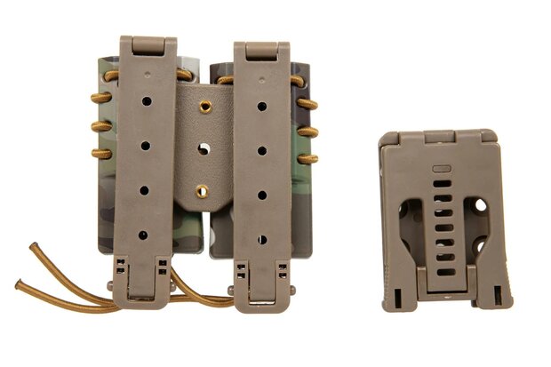 Carrier for 2 9mm magazines Wosport Urban Assault Quick Pull Multicam