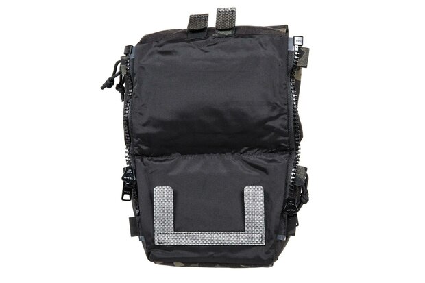 Back panel with MOLLE system for V5 PC Wosport MultiCam tactical vest Black