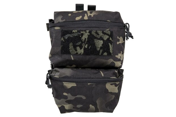 Back panel with MOLLE system for V5 PC Wosport MultiCam tactical vest Black